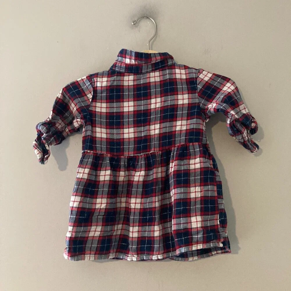 $19 ADD ON H&M plaid flannel‎ dress Janie and Jack Zara Baby Gap Mini Boden